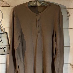 No Name Brand; Mens; Brown; Thermal; Top; M